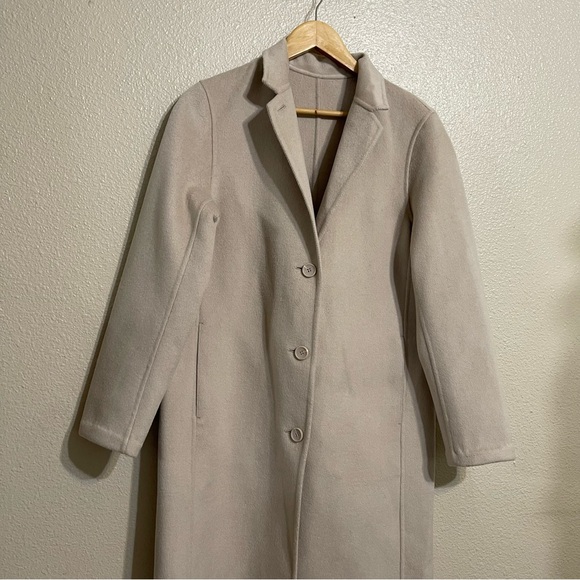 Uniqlo Double Face wool blend Long Coat - Picture 5 of 14